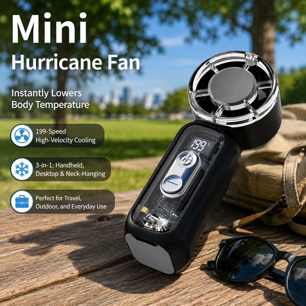 100-Speed Mini Turbo Fan